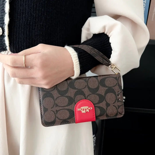 Coach Monogram Leather iPhone Case Bag