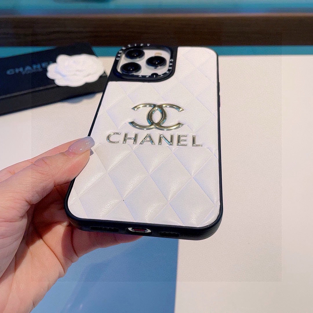 Chanel Classic Diamond Quilted Leather Phone Case