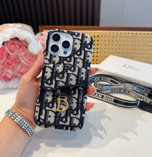 Dior Saddle Card Holder Phone Case