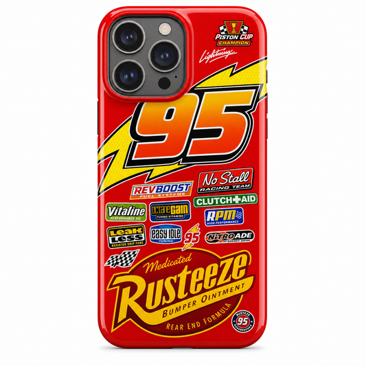 Cartoon-Style American Racing Livery iPhone Case