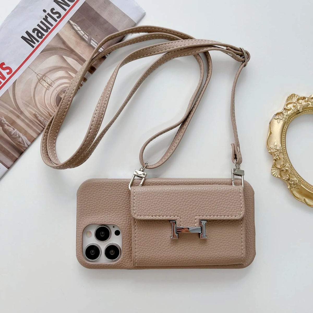 iPhone-Hülle im Hermès-Stil – horizontal