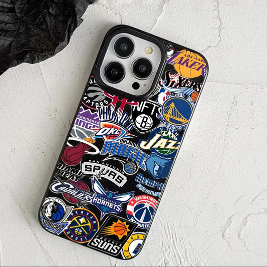 Fashionable basketball team logo iPhone case