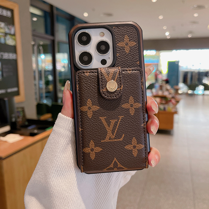 Monogram iPhone Case With Purse Brown