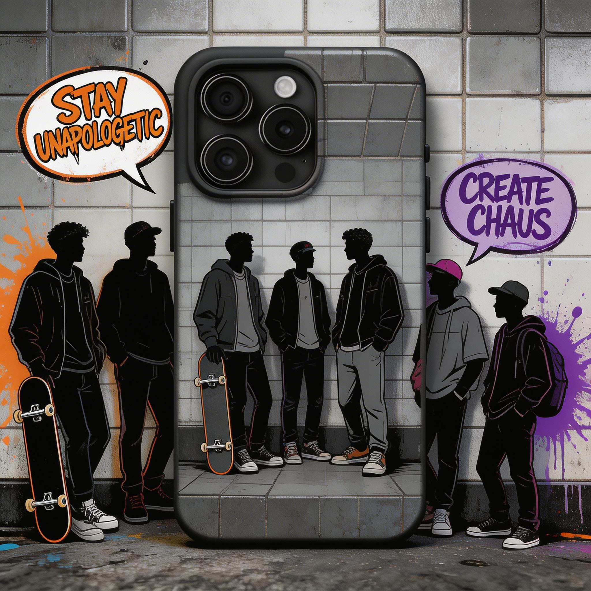 Stay Unapologetic — Skate Crew Graffiti Phone Case