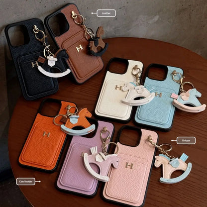 Horse iPhone Case with cardholder