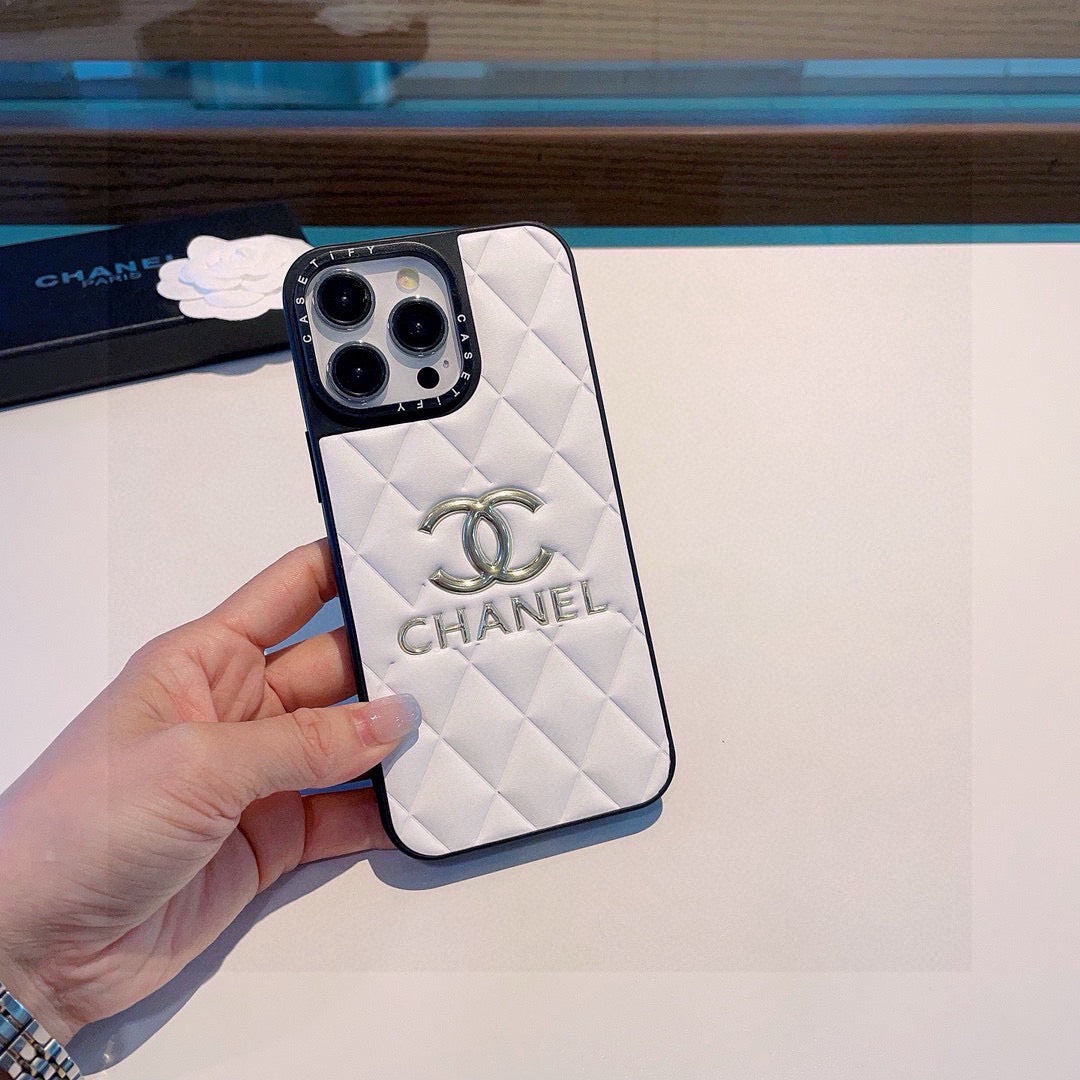 Chanel Classic Diamond Quilted Leather Phone Case