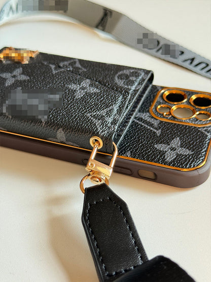 Black iPhone Case 2001 | Accordion card holder (subject to the video)