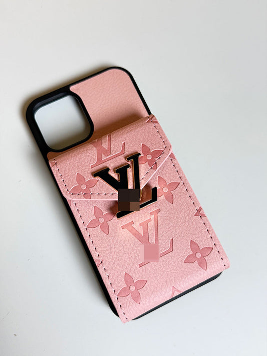 Pink iPhone case 2006 | Accordion card holder (subject to the video)