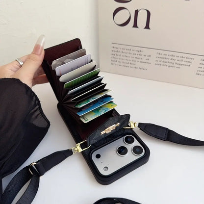 Coach Leather Crossbody Phone Case