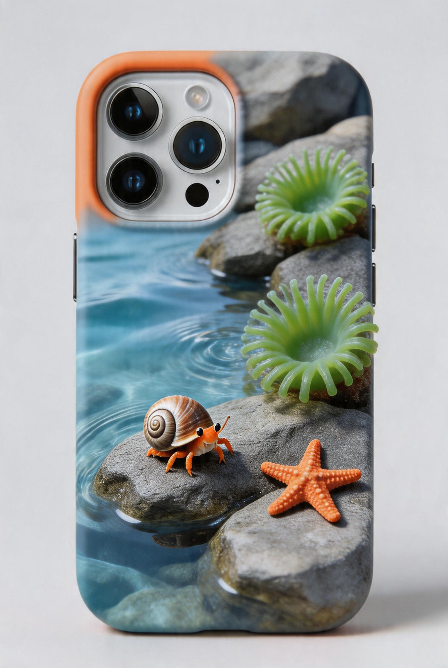 Tide Pool — Hermit Crab & Starfish Phone Case