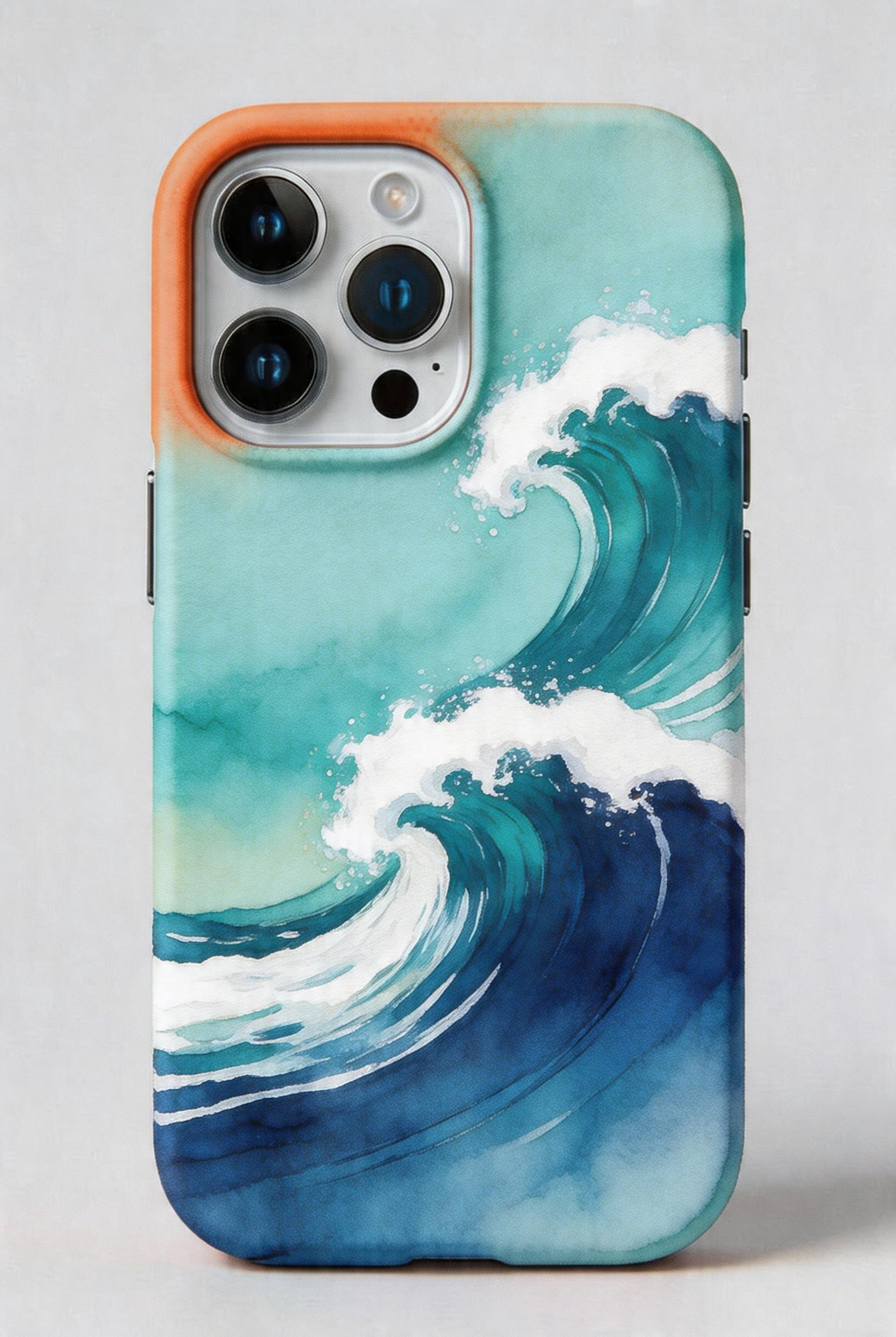 The Great Wave — Watercolour Ocean Phone Case