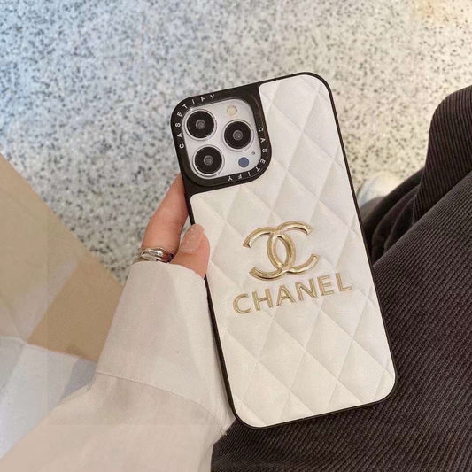 Chanel Classic Diamond Quilted Leather Phone Case
