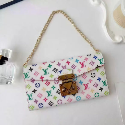 Lulu Monogram Leather Phone Bag with Handle & Crossbody Strap