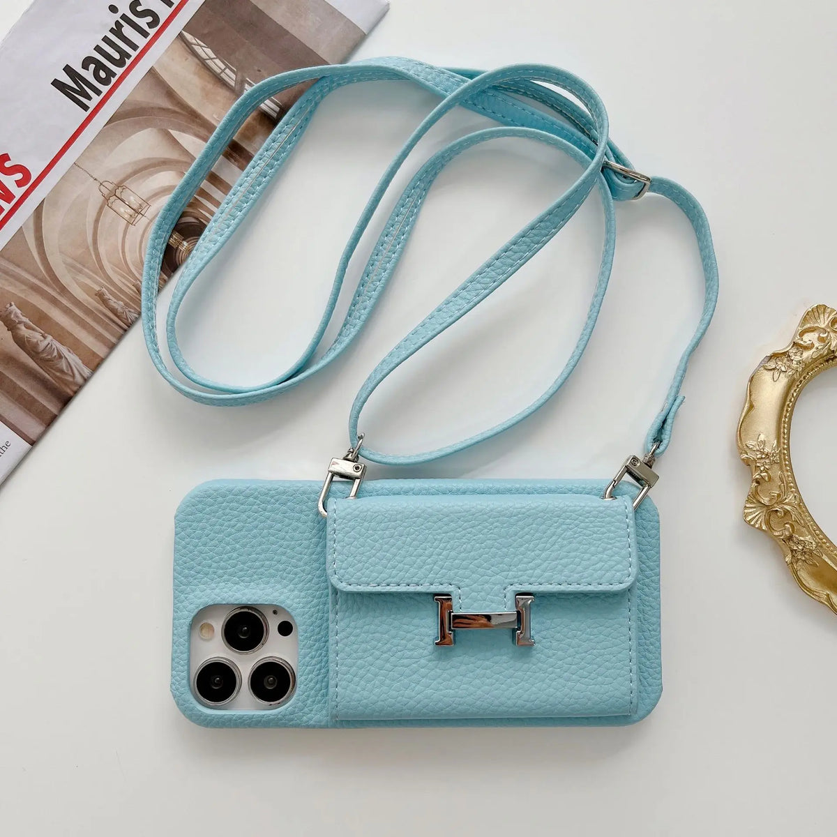 iPhone-Hülle im Hermès-Stil – horizontal