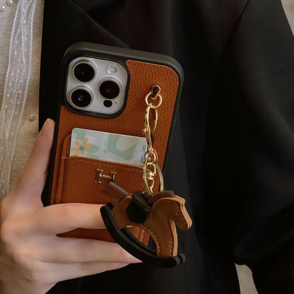 Horse iPhone Case with cardholder