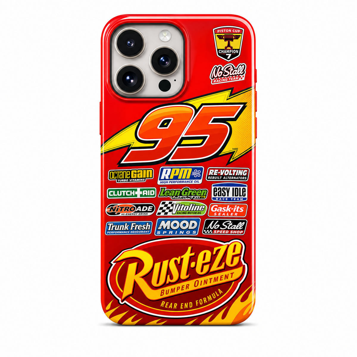 Cartoon-Style American Racing Livery iPhone Case