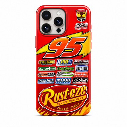 Cartoon-Style American Racing Livery iPhone Case