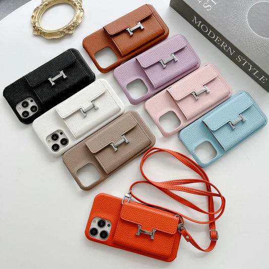 Hermès-Style iPhone Case-Horizontal