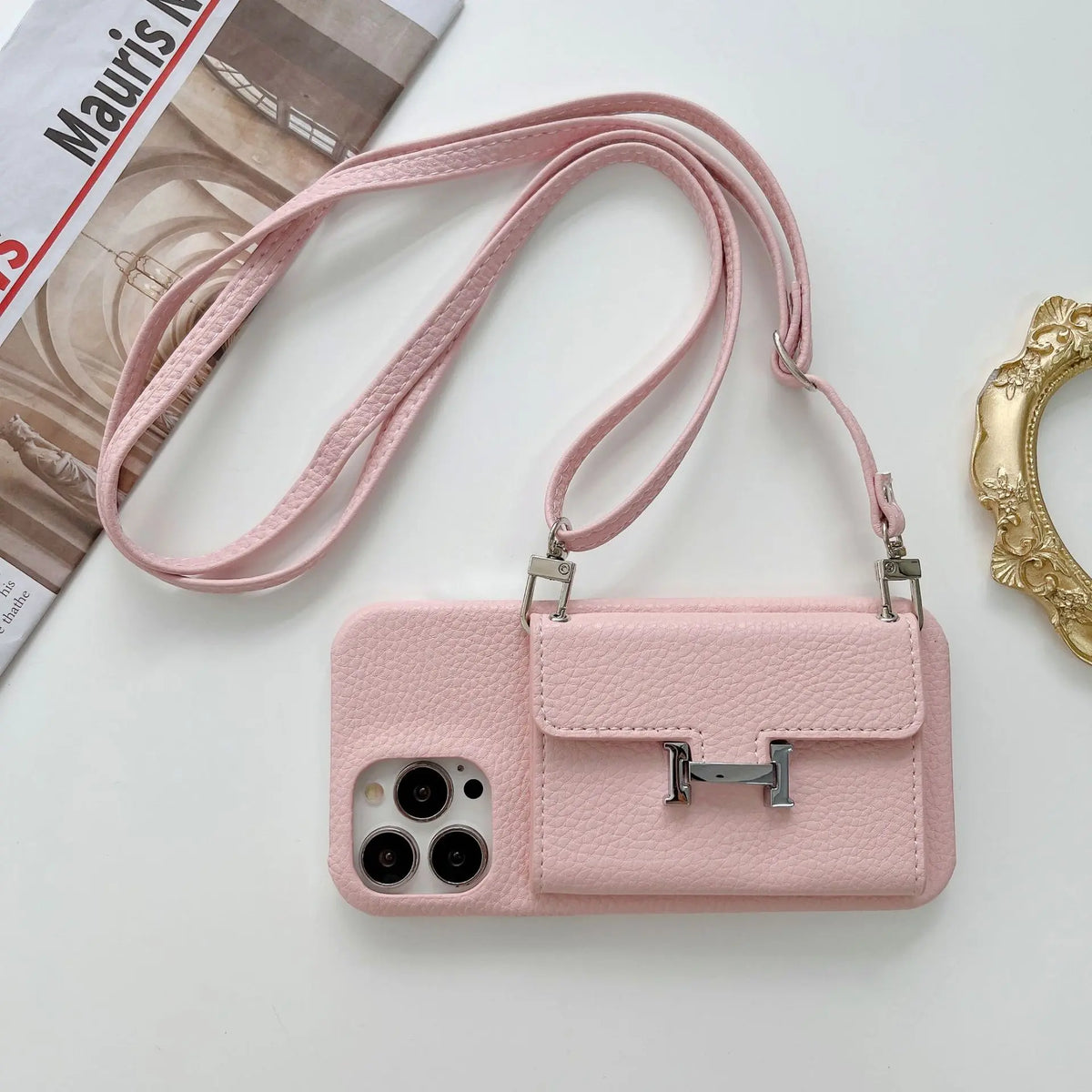 iPhone-Hülle im Hermès-Stil – horizontal