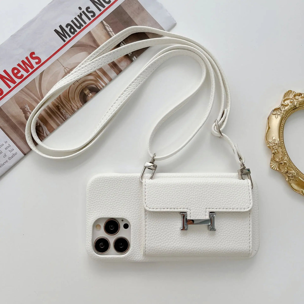 iPhone-Hülle im Hermès-Stil – horizontal