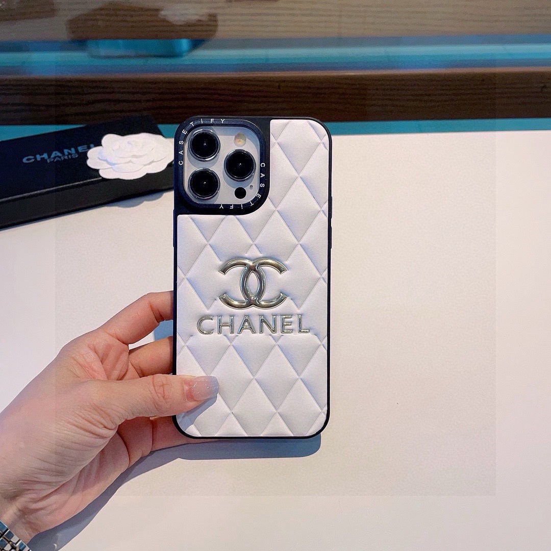 Chanel Classic Diamond Quilted Leather Phone Case