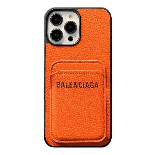 Balenciaga Leather iPhone Wallet Case