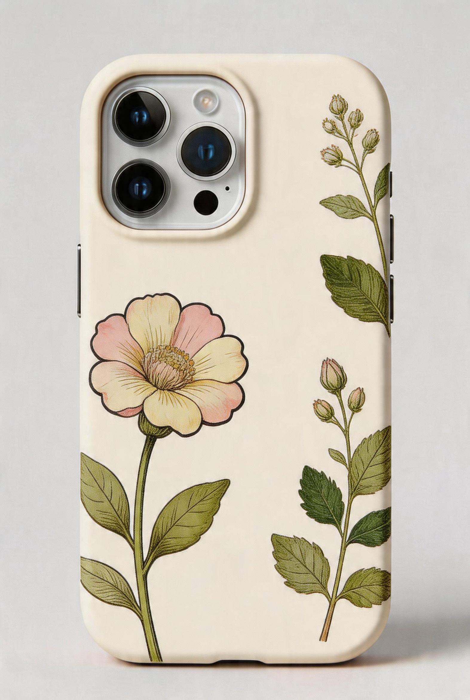 Botanical Rose — Vintage Illustration Phone Case